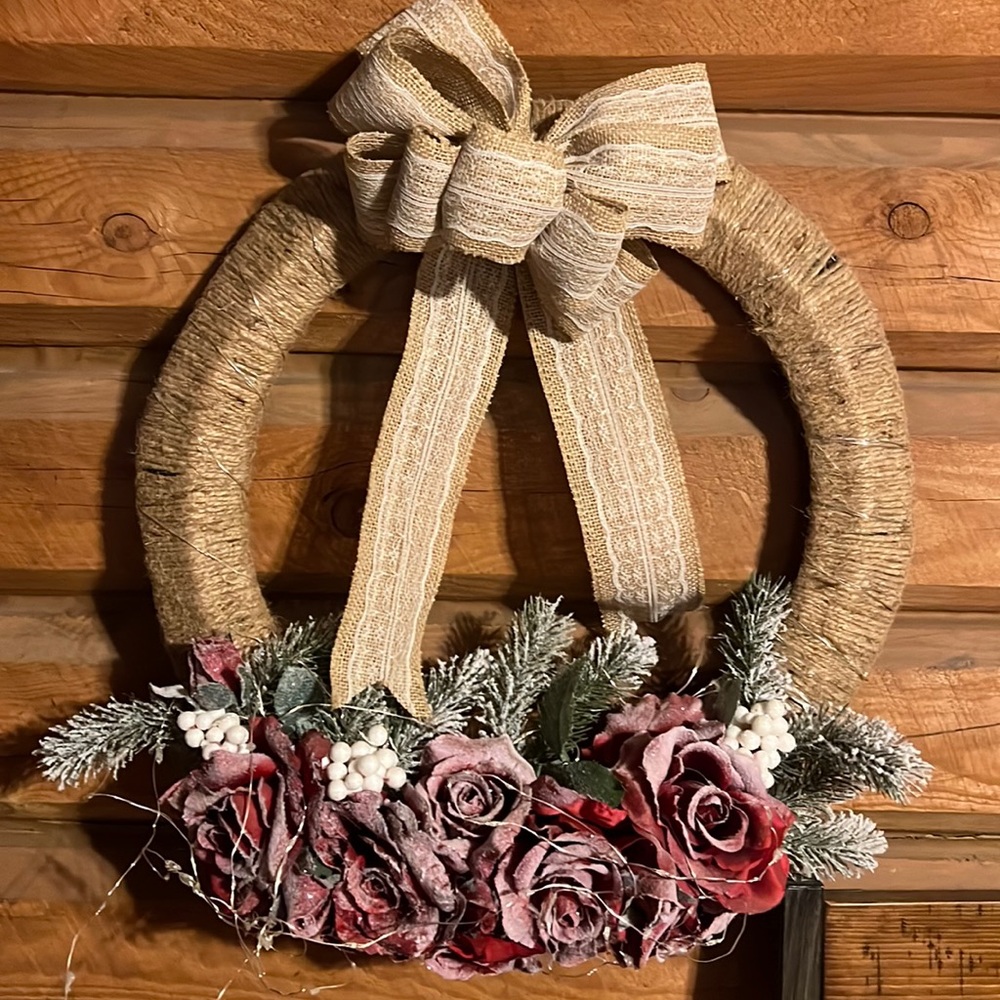 Burlap wreath